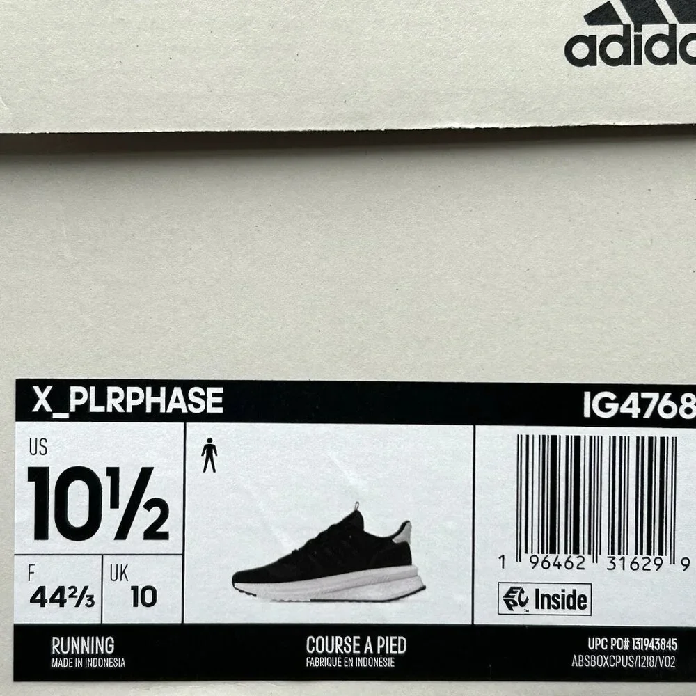 adidas X_PLR Path Mens Sneaker Size 10.5 Black White Athletic Mesh Shoes Low Top